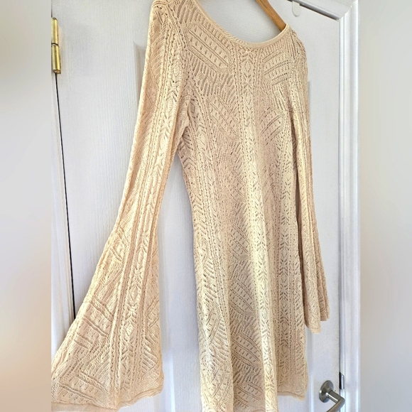 Just Fab Open Knit Fitted Dress, size XL - Picture 3 of 5